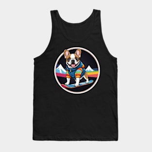 French Bulldog Snowboarder Tank Top